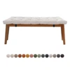 Corduroy Bench Cushion With Buckles Bay Window Seating Pad  Long Mattress Chair Seat Pad Decorative Garden Cojines Pads Swings 1