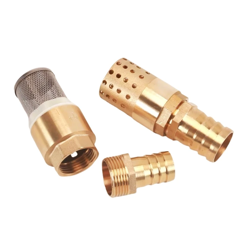 Brass Check Valve 1/2~1" Suction Strainer Foot Valve Agricultural Irrigation Non-Return Valve Hose Connection For Control Water 4