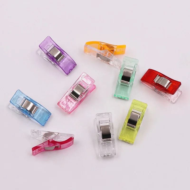 20/50Pcs 바느질 클립 DIY 공예 크로 셰 뜨개질 뜨개질 의류 패브릭 퀼트 클립 모듬 된 다채로운 종이 공예 고정