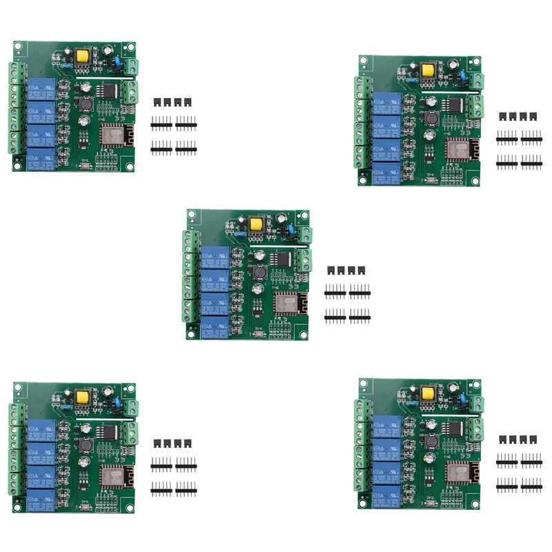 Релейный-модуль-5x-esp8266-esp-12f-wifi-4-Канальный-Релейный-переключатель-с-задержкой-для-arduino-ide