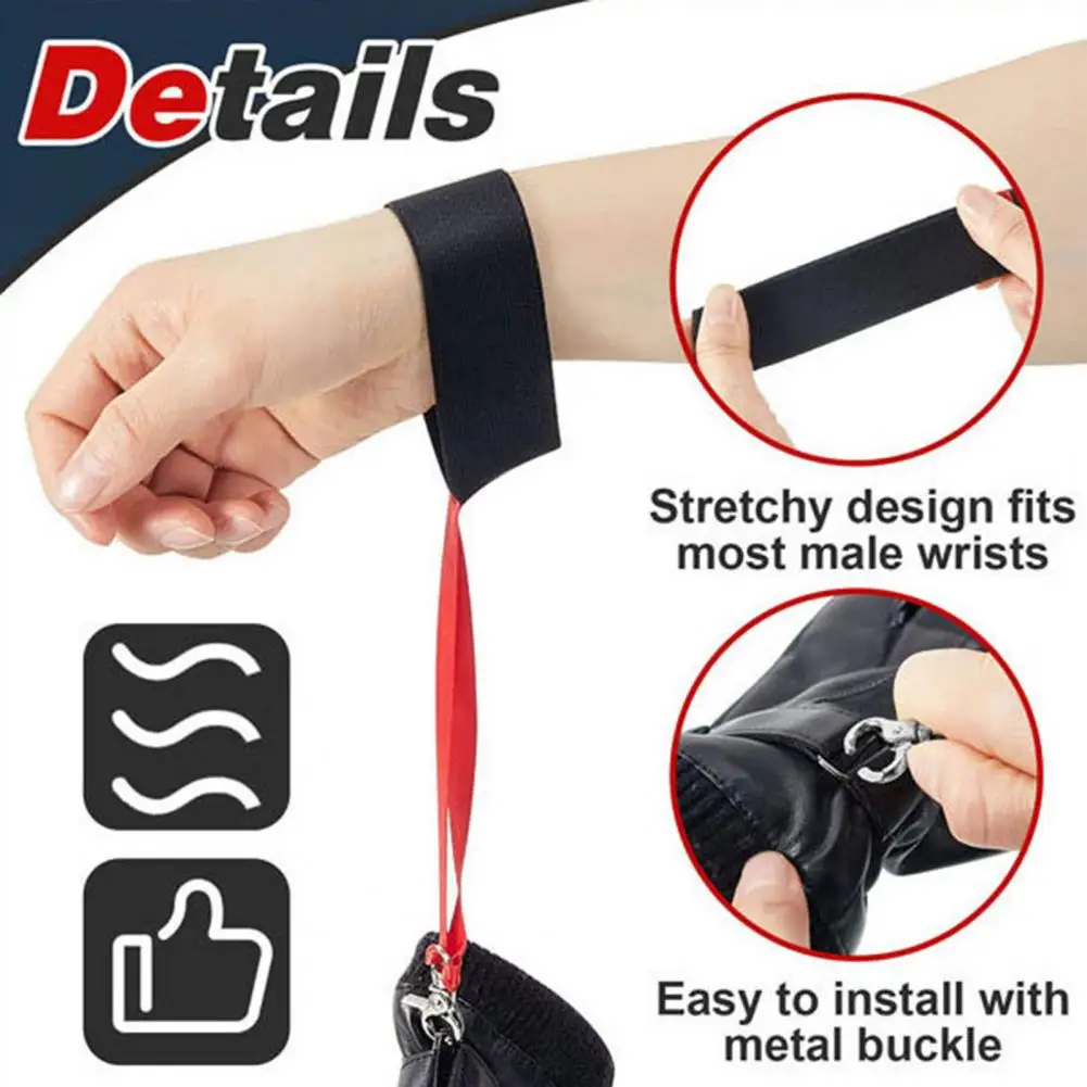 4Pcs Ski Gloves Safety Strap Elastic Ski Gloves Wrist Strap Winter Sports Gloves Leash Holder Ski Accessory for Skiing Mountaine 5