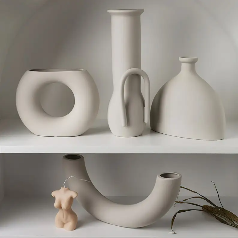 Nordic Simple Ceramic Decorative Vase