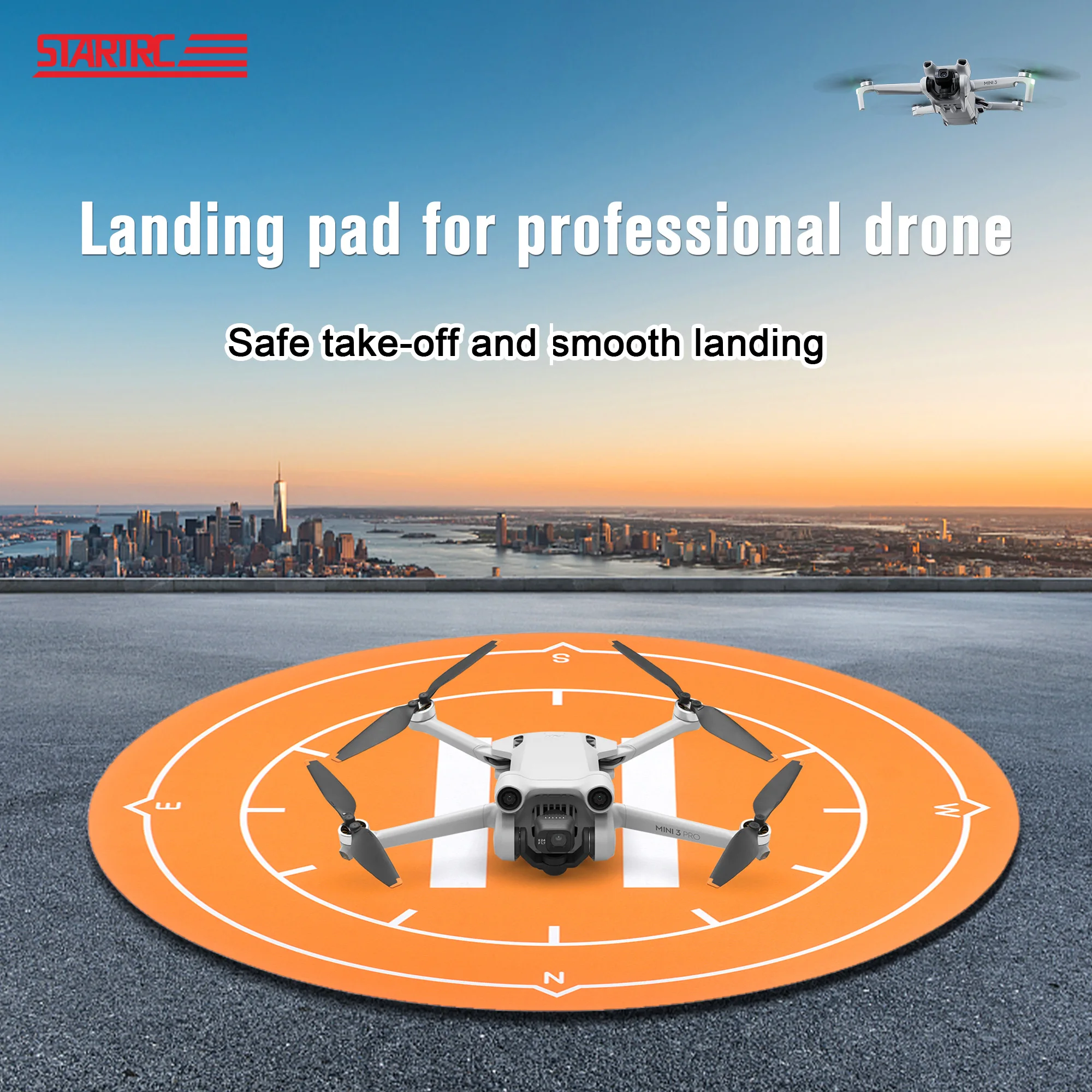 Drone Landing Pad Universal Foldable for DJI Air 3/2S/Mini 2/3 PRO/Mavic 3/Avata 2 Waterproof Fast Folding Helipad Accessories