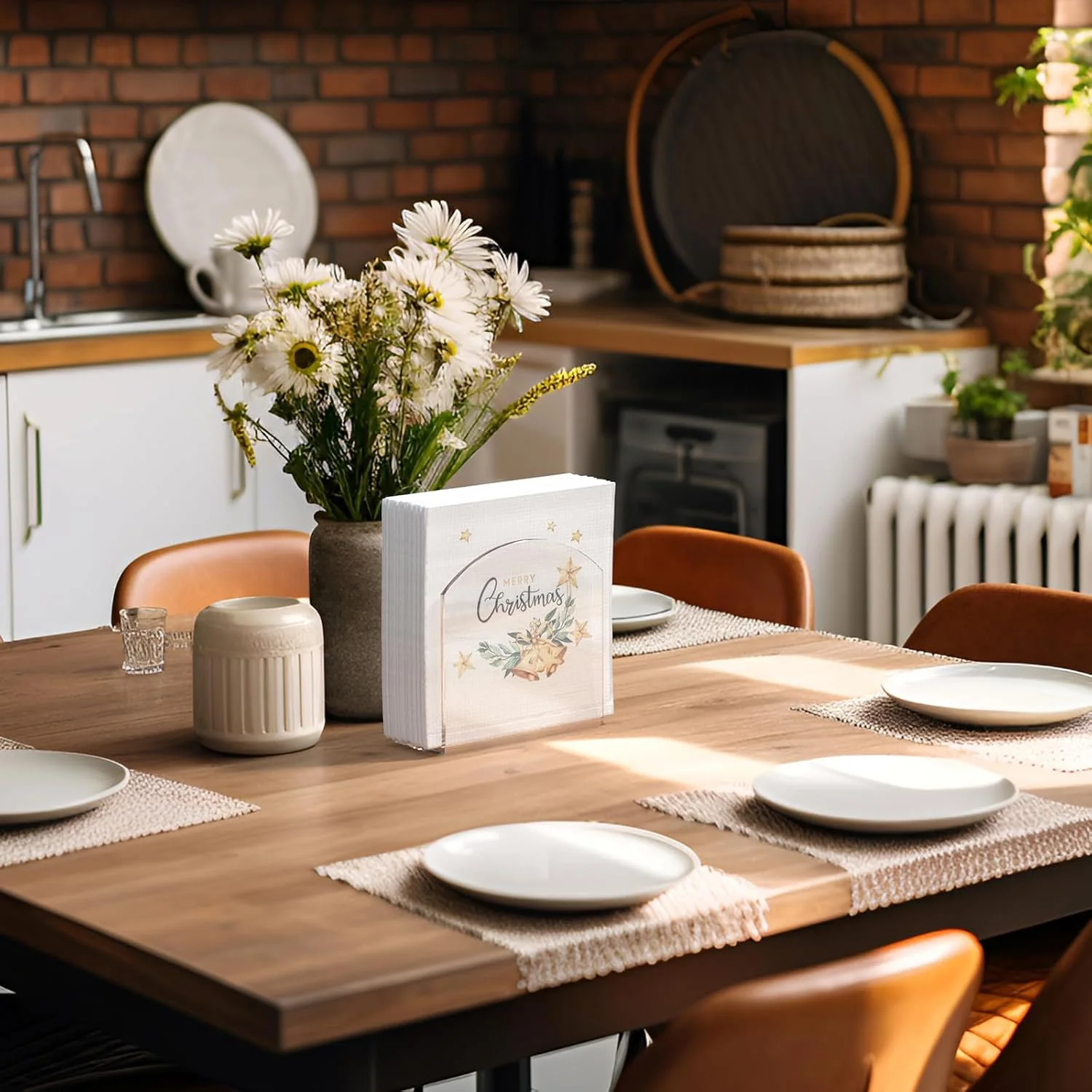 2/4 قطعة حامل مناديل أكريليك حامل صندوق مناديل موز...