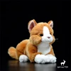 Ginger Cat High Fidelity Cats Plushie Orange Cat Plush Toys Lifelike Animals Simulation Stuffed Doll Kawai Toy Gifts Kids 1