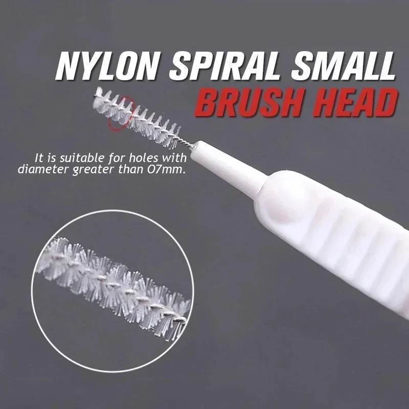 50/10pc Mini Shower Cleaning Brush Shower Head Anti-clogging Nylon Brush Computer Keyboard Cleaner Phone Hole Dust Cleaning Tool 4
