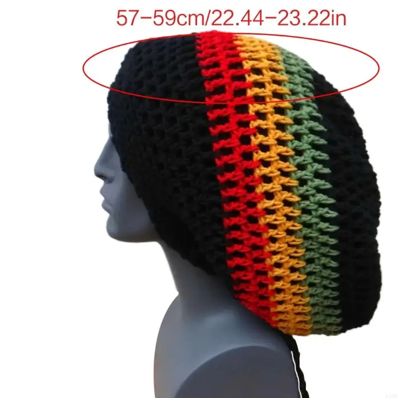 LXAD Baggy Slouchy Skull Hat Skullies Bonnet hat knit Hat