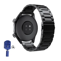 Premium Titanium Alloy Strap - Elegant 22mm Bracelet - 22mm Width (Black)