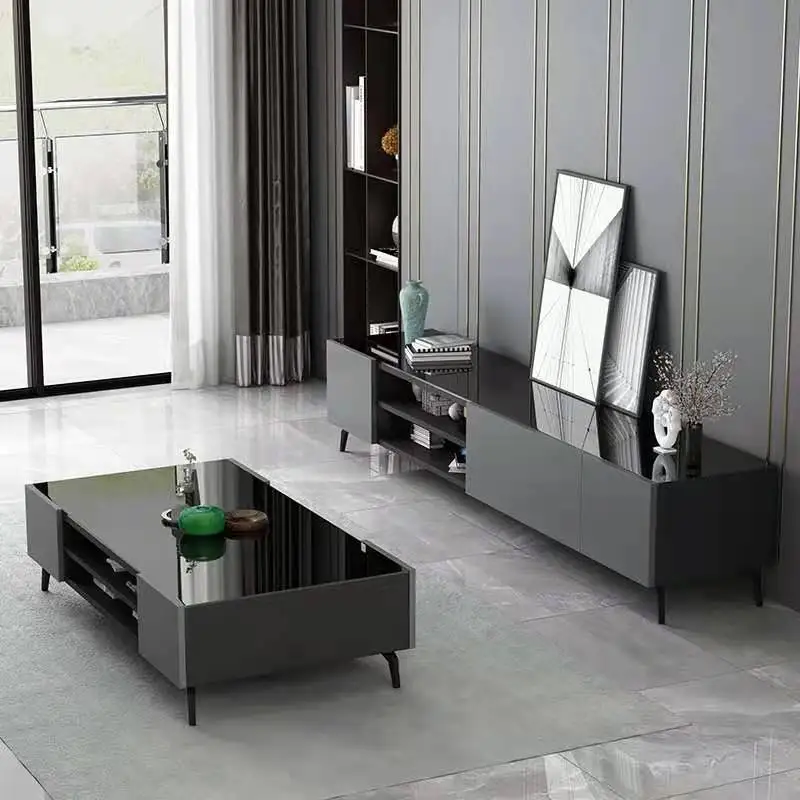 Modern Light Luxury Style TV Cabinet High Grade Floor Cabinet,Simple Living Room TV Stands
