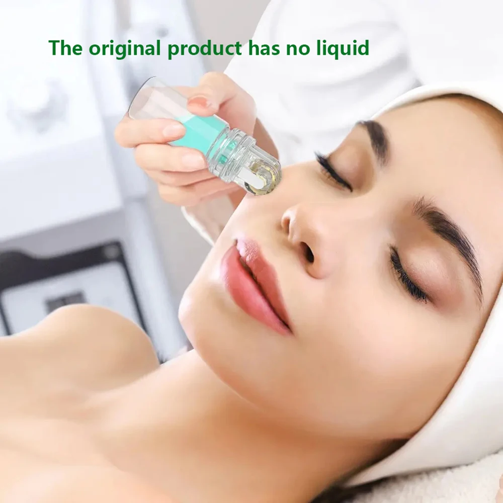 Hyaluronic Acid Serum Applicator Microneedling Hydra Roller 64Pins Titanium Derma Roller Micro Needle Skin Care Face