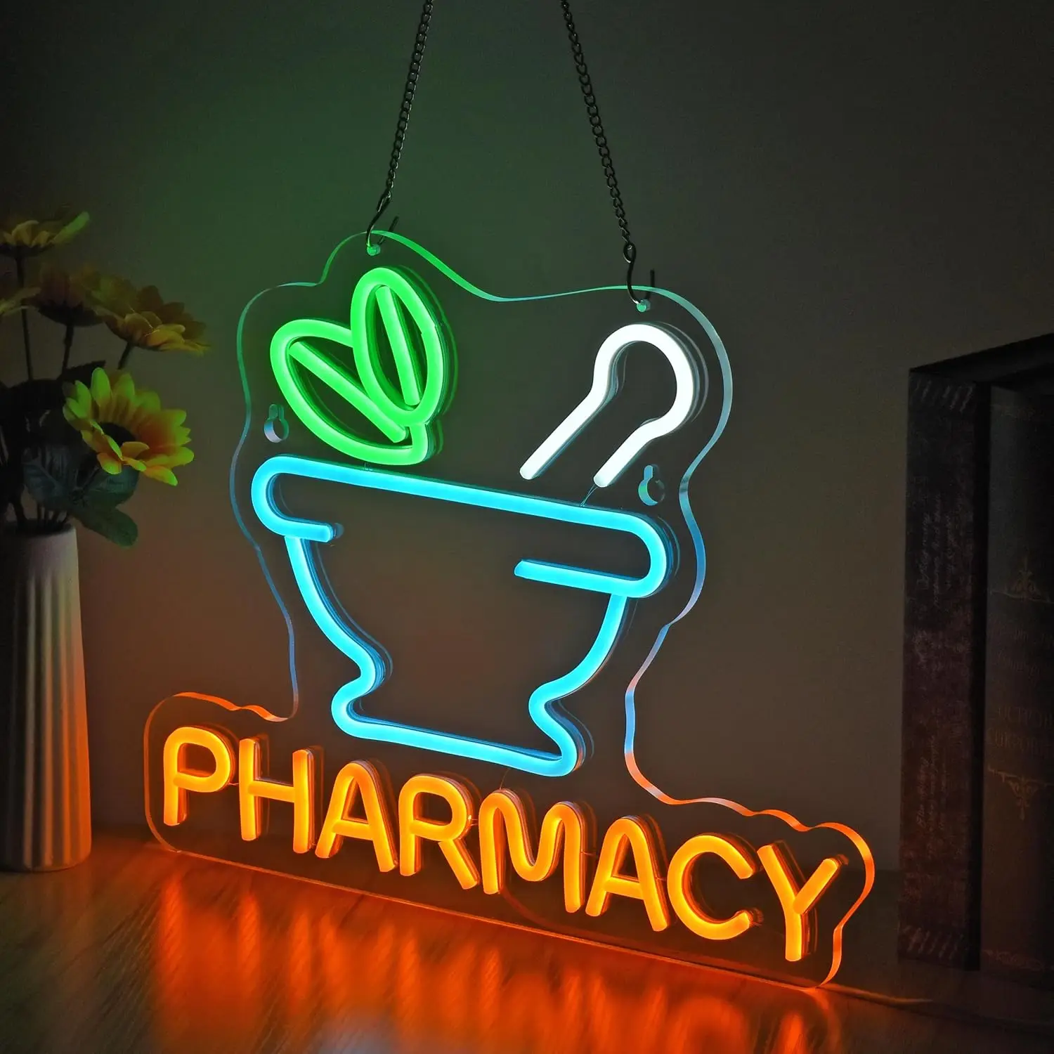 Pharmacy Neon Sign Led Neon Lights for Business Medicine Shop Wall Decor Ultra Bright Dimmable Billboard Grand Opening Gift