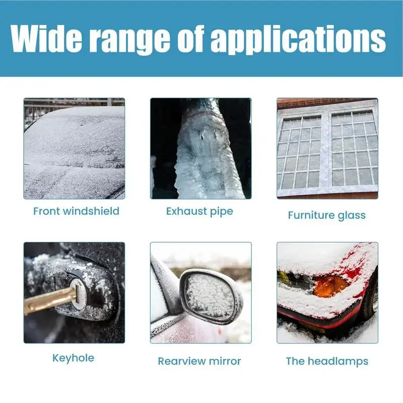 car Ice Scrape liquid Car Window Glass Cleaning liquid Windshield Snow Remove Shovel Cleaning Spray home Window Glass Clean Tool