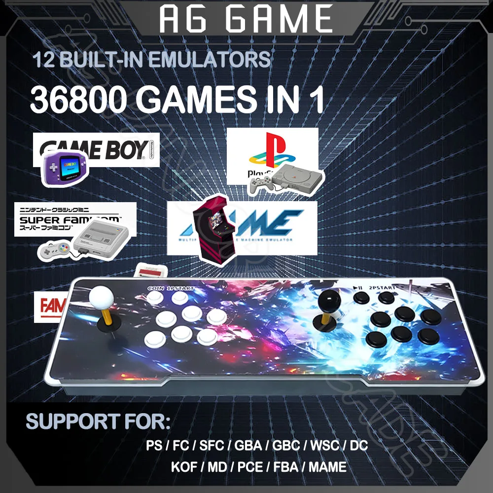 36800 Pandora Saga Ex Home Arcade System 3D WIFI Dual Joystick