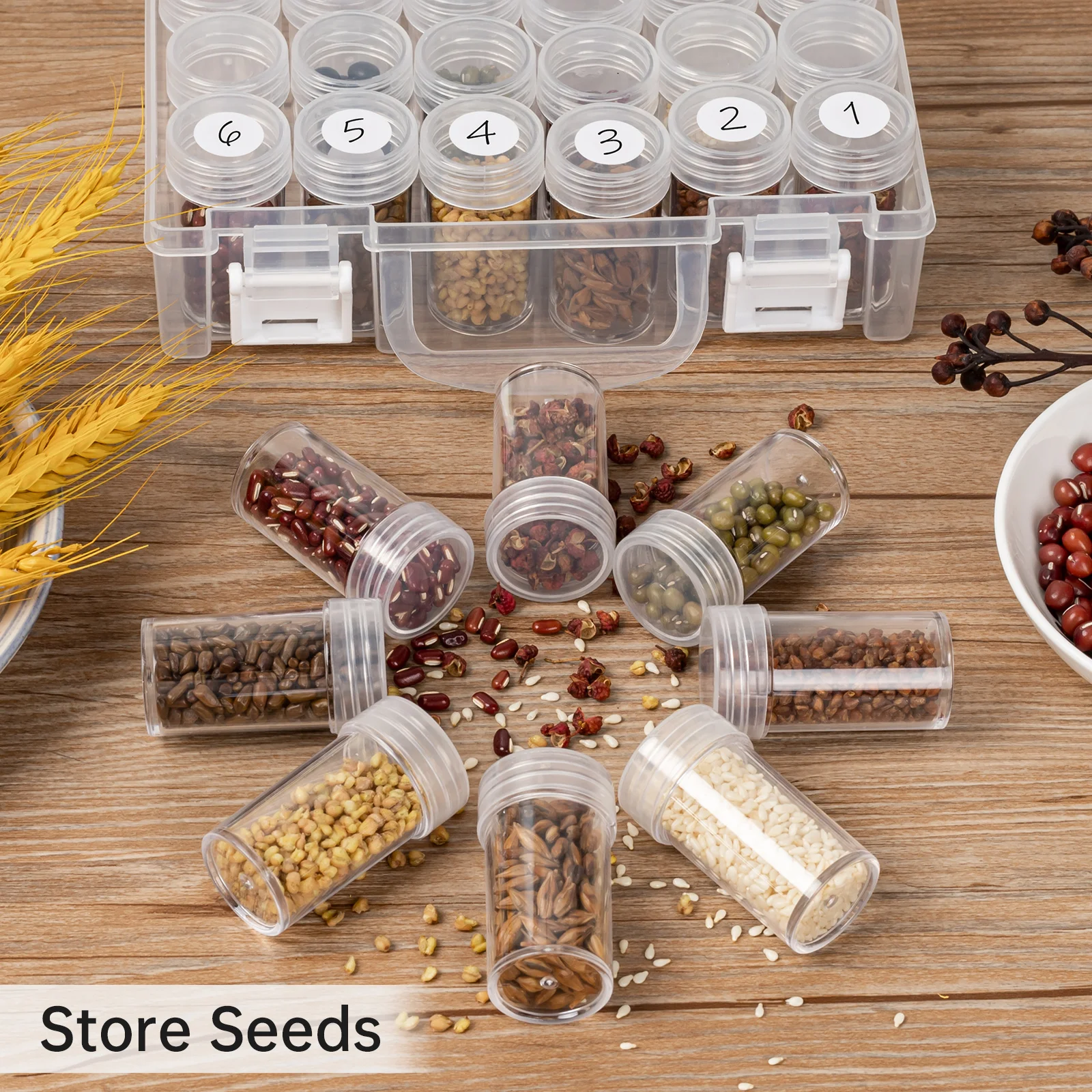 Diamond Painting Storage Containers 30 Slots Bead Organizer Box Plastic Small Clear Embroidery Box for Craft Beads Rhinestones storage box diamond painting storage box storage container plastic storage box