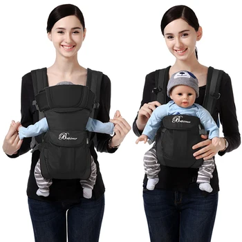 Baby Sling Carrier, 4-in-1 Ergonomic Baby Backpack Carrier, Easily Adjustable Baby Carrier Newborn to Toddler 1