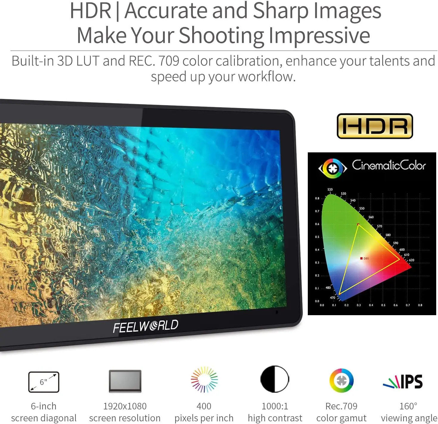 Рисунок 6 - Монитор для камеры F5 Pro V4 6-дюймовый