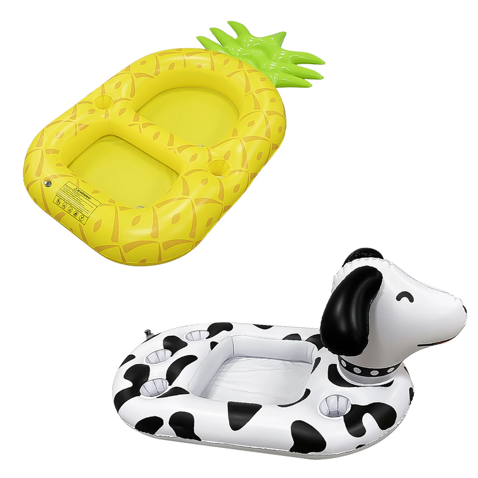 Inflatable Pool Party Food Tray Multi-hole PVC Beverage Bottle Holder Tray Reusable Foldable Leakproof Swimming Pool Accessories