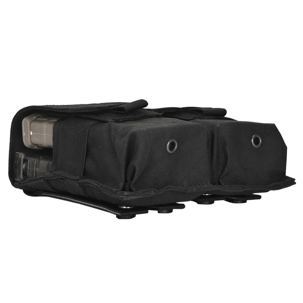 Tactical Molle Double Magazine Pouch Rifle Airsoft Paintball Shooting Holder Pack Mag Bag Carrier For M4 ​AK47 AR15 5.56 7.62mm