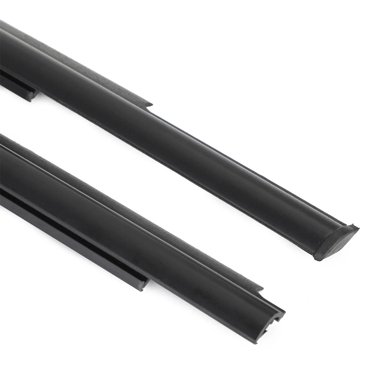 Car Outer Windows Rubber Weatherstrip Waterproof Pressure Strip Sealing Belt Moulding Trim For Mitsubishi Outlander 2007-12 4PCS window weatherstrip molding