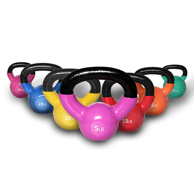 Logo Personalizzato Fitness Gym Equipment Ghisa 18Kg Kettlebell Set Kettlebell Verniciato A Polvere Regolabile Con Impugnatura Portatile
