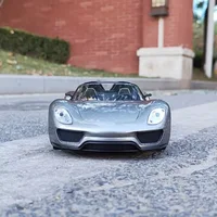 ⁦مجسم سيارة بورش 918 سبايدر رودستر معدن مقياس بطول 26 سم | Porsche 918 Spyder Roadster Diecast Metal Car Model 26cm⁩ - الصورة ⁦2⁩