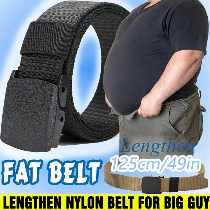 Nylon Belt Automatic Buckle Outdoor Multifunctional Tactical Canvas Belts Light Comfortable Non-metal Belt