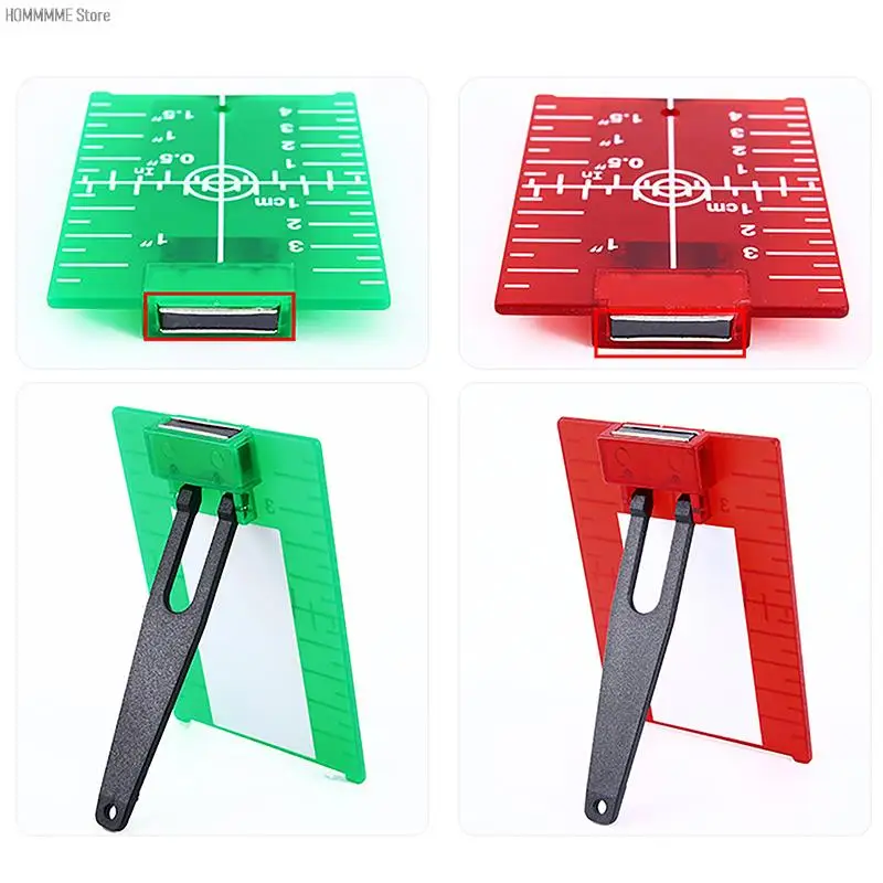 

1PC Plastic Lase Target Card Plate For Green Red Lase Level For Line Lasers Reflective Magnetic Plate Laser Target Hot