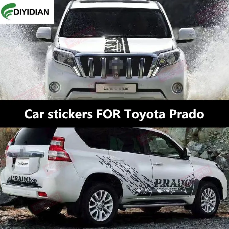 

New custom car sticker film FOR Toyota Prado 2010-2022 decorative personality sports fashion vinyl car flower accessories