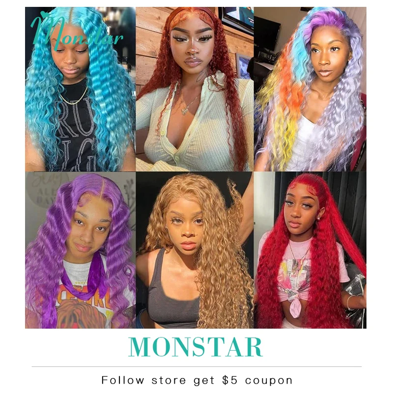 Lace Front Human Hair Wigs for Women Brazilian Remy 613 Blonde Deep Wave 13x4 13x6 Hd Frontal Curly