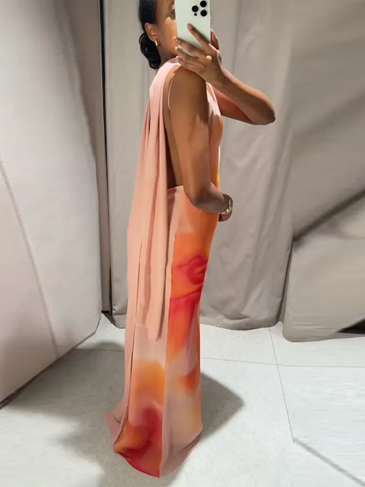 backless scarf dress Bias Cut Scarf Dress – Amsale