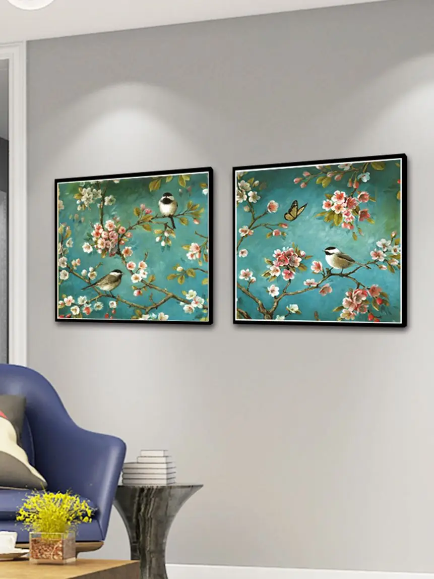 Cross Stitch Kits Flowers and birds cross stitch DIY embroidery set 11CT 9CT garden series printed handmade needlework material pack cotton thread