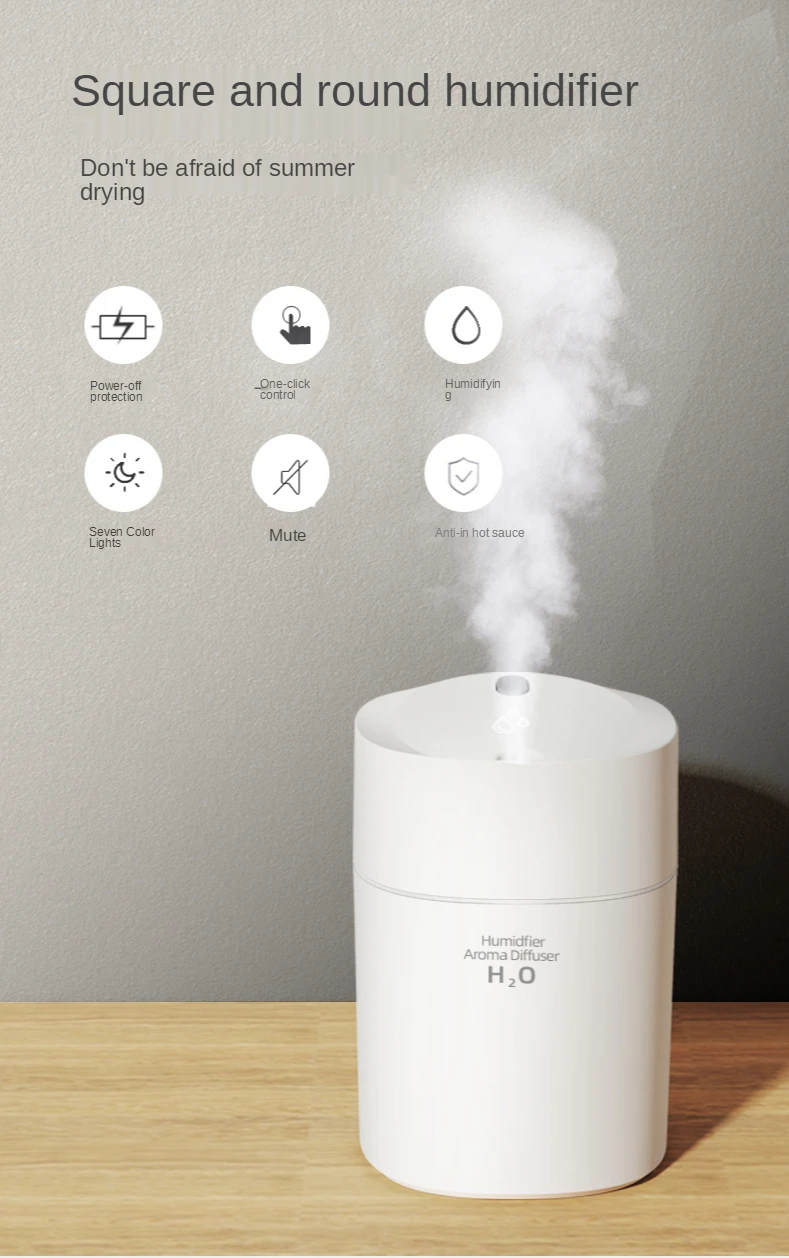 SmartHumid Humidificateur anti-gravité pour pièce unique, diffuseur d