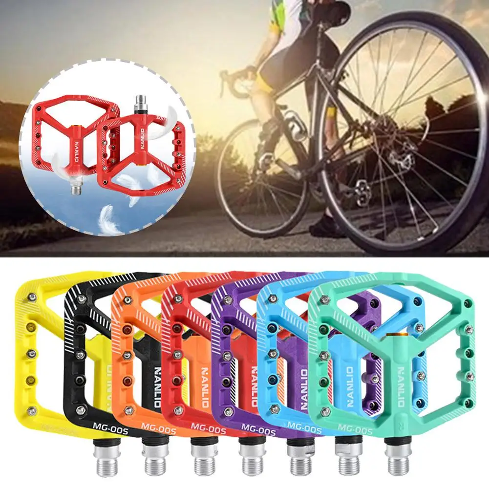 

Bicycle Pedals Sealed Du Bearing Nonslip Pedal Mountain Alloy Mtb Cycling Bike Platform Road Pedal Z1t3
