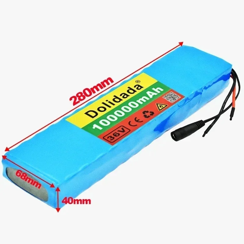 

10S3P 36V 100Ah Battery Ebike Battery Pack 18650 Li-Ion Batteries 350W 500W for High Power Electric Scooter Motorcycle Scooter