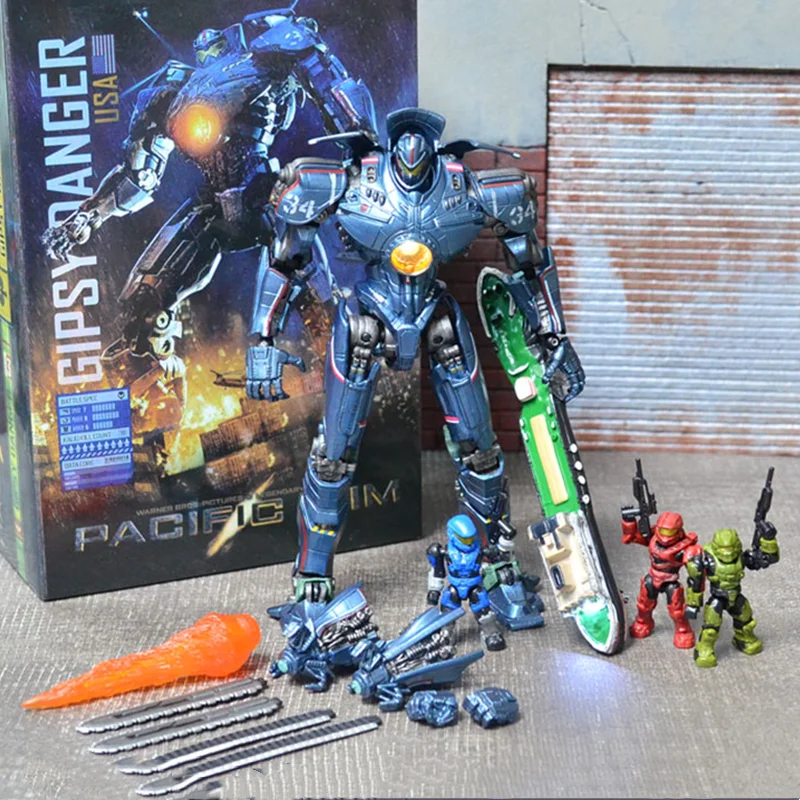 

Pacific Rim Mecha Model 20CM Striker Eureka Gipsy Danger Mech Action Figure Movable Joints with LED Light Toys for Children