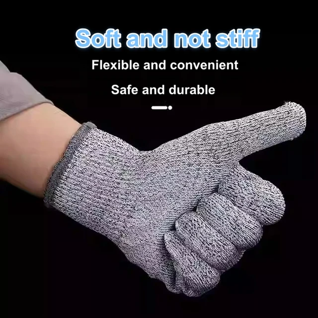Grade 5 Cut Resistant Gloves Machine Washable  Kitchen HPPE Scratch Resistant Glass Cutting Safety Protection for Gardeners 3