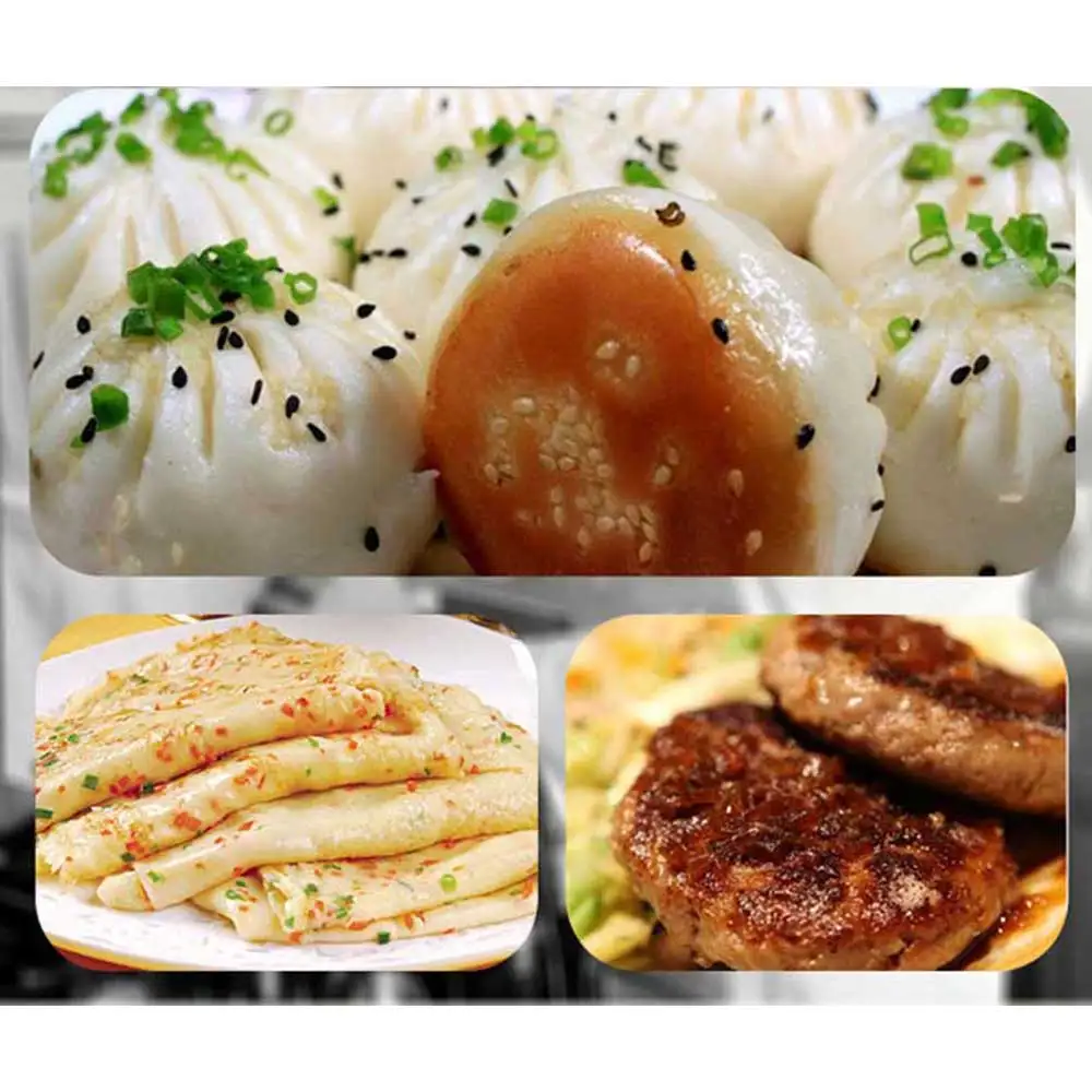 Commercial gas dim sum stove stall special household gas dumpling pan vertical bun raw frying pan