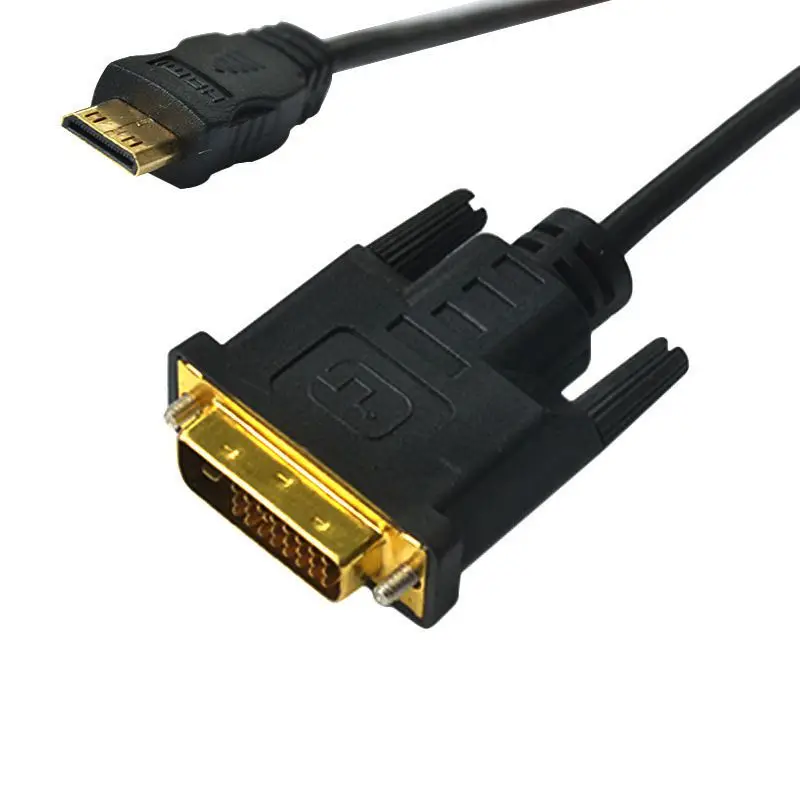 HDMI to DVI Converter HDMI Compatible Converter HDMI to DVI Cable Mini HDMI Compatible To DVI 24+1 Public Connection Mini HDMI Compatible To DVI High-Definition Connection Cable 0.3 Meters