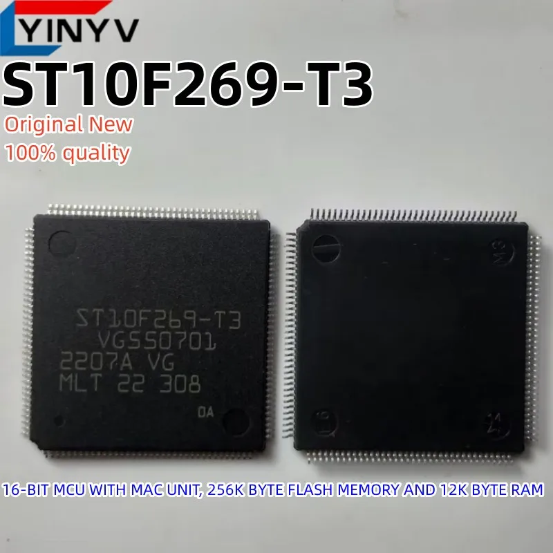 1 Pz St10F269-T3 St10F269 Mcu A 16 Bit Con Unità Mac, Memoria Flash Da 256K Byte E Ram Da 12K Byte Originale Nuova Qualità 100%