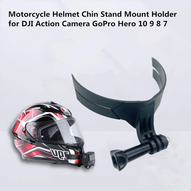 Casque de moto durable Chin Mont Support pour caméra GoPro 8/7/6/5