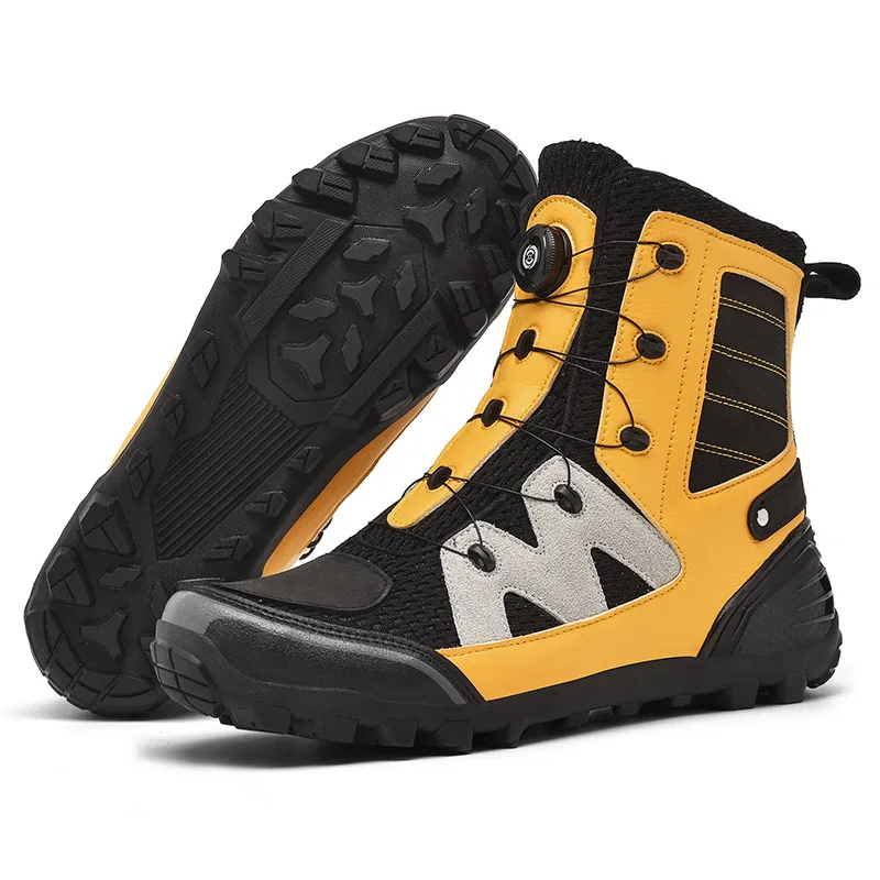 Waterproof Motorcycle Shoes Motorcycle Boots Man Studded Boots Anti-Fall Equipment Wear-Resistant Motocross