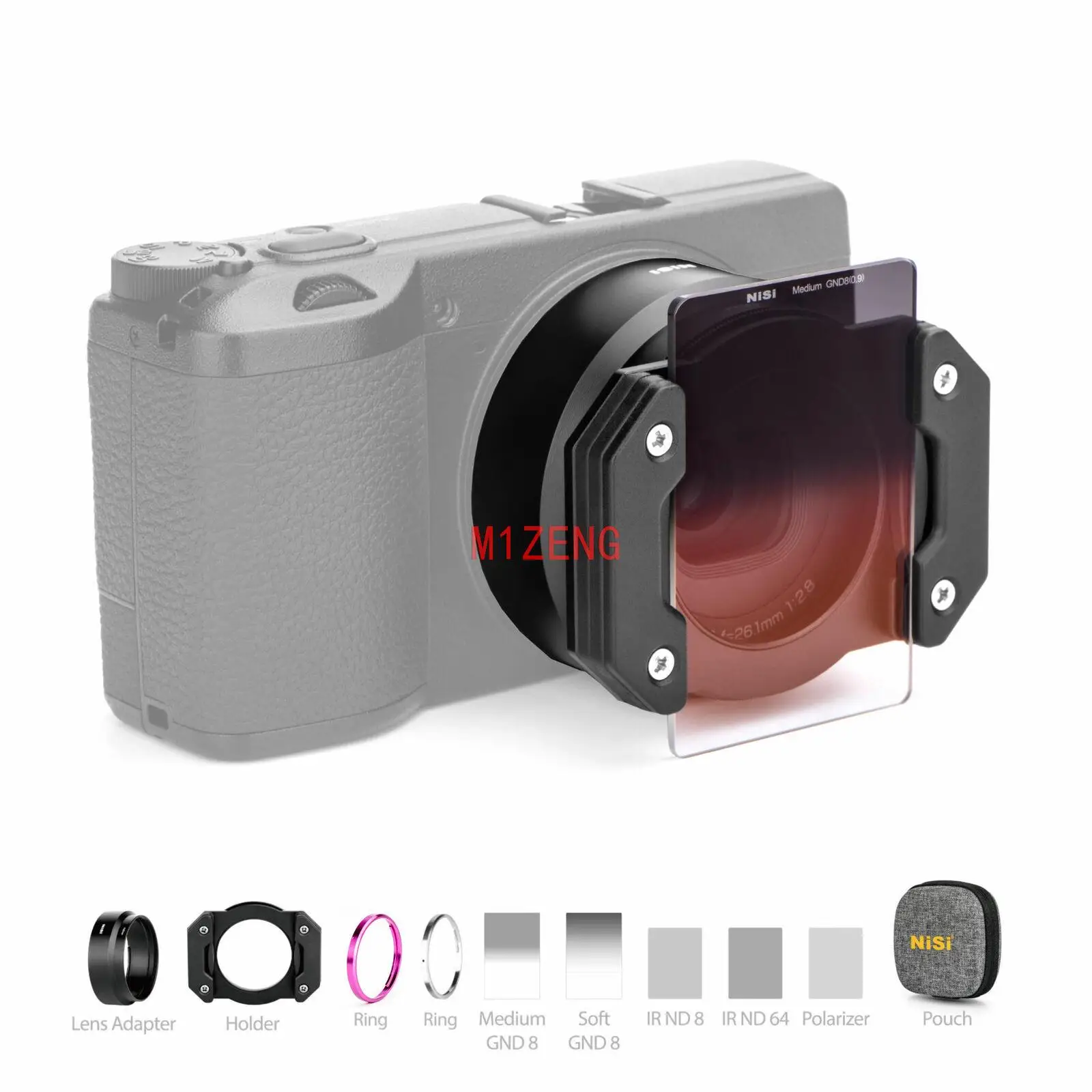 Gr3x Square Lens Filter(adapter+holder+ring+gnd8+cpl+nd8+nd64+polarizer