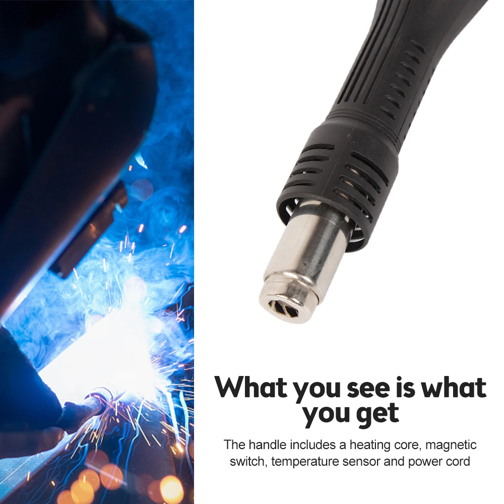 8-Hole Hot Air Gun Handle Is Suitable 24V For 858/878/8586 /898D Pad Handle Hot Air Gun hot air gun heat gun mini hot air gun