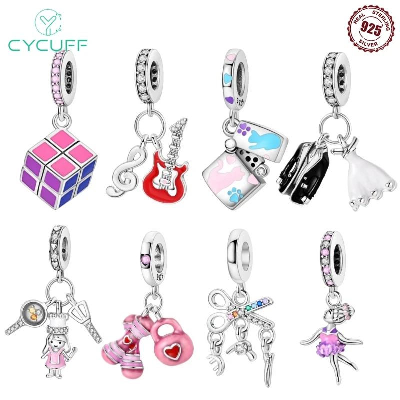 

Hot Sale Original Charm Bead Fit Pandora Bracelet For Women 925 Silver Daily Necessaries Pendant Bead DIY Jewelry Gift New