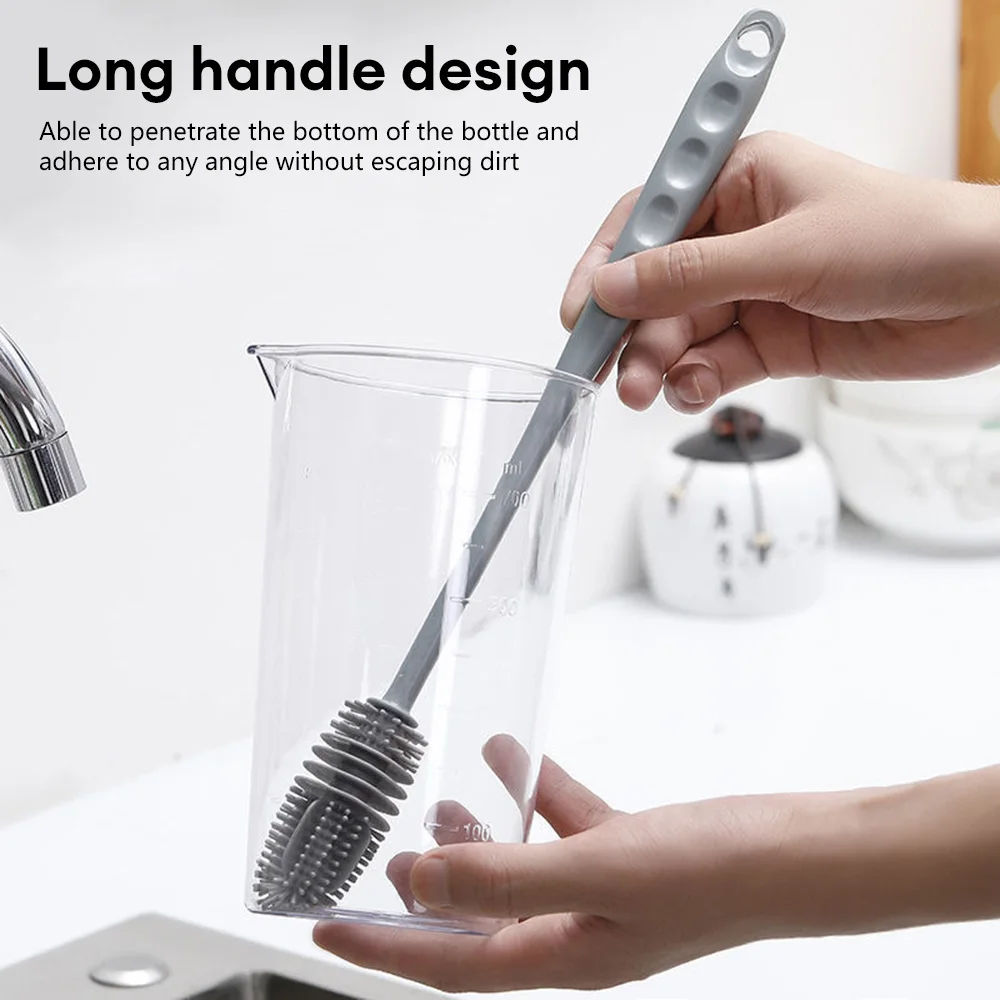 Kitchen Cleaning Sponge Cleaning Cup Brush Long Handle Insulating Cup Water  Bottle Brush Washing Cup Milk Bottle Cleaning Brush - AliExpress