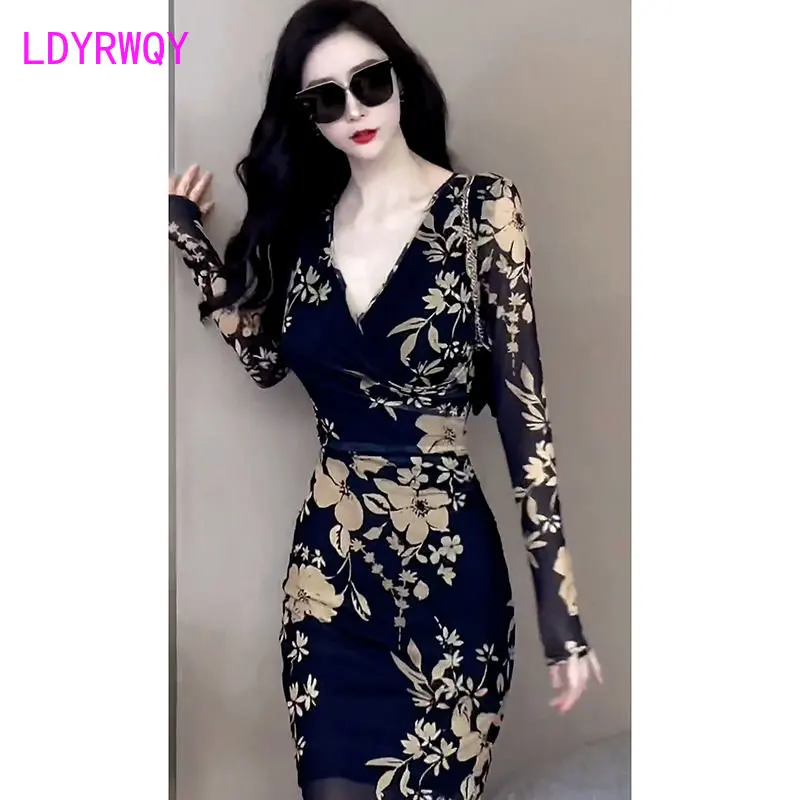 

Slim Autumn Dress Women's Long Sleeve Royal Sister New Slim Fit