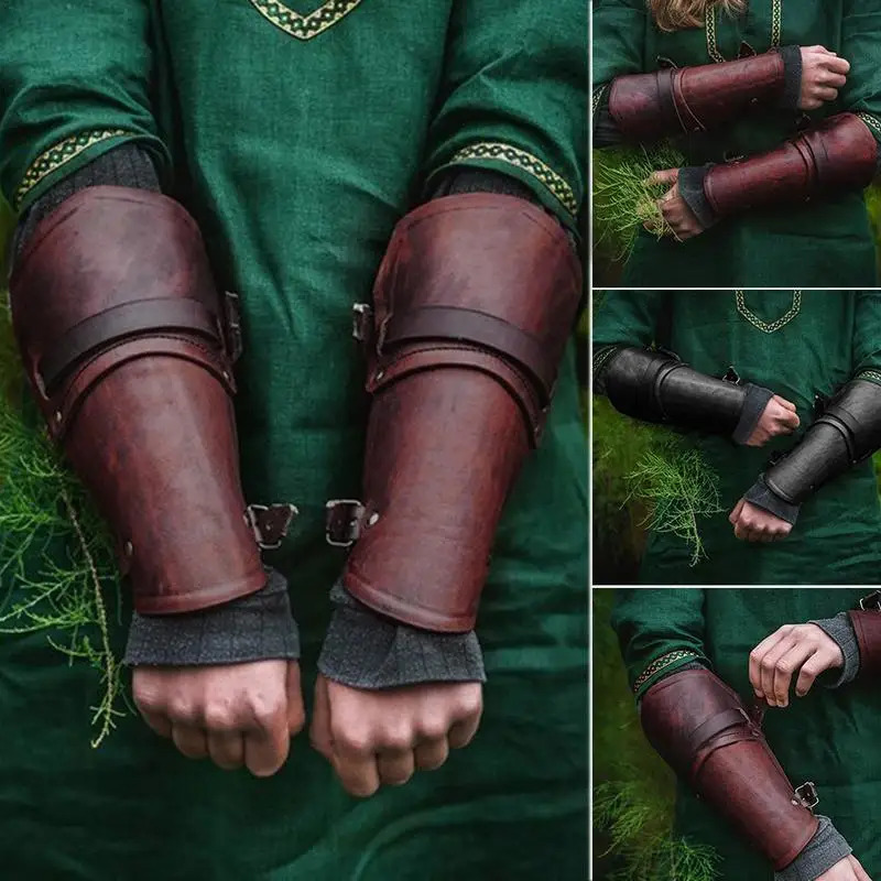 

Реквизит для косплея, широкий браслет на Хэллоуин, защита на руку со шнуровкой, манжеты с перекрестными нитями, средневековая перчатка в стиле стимпанк, защитное снаряжение