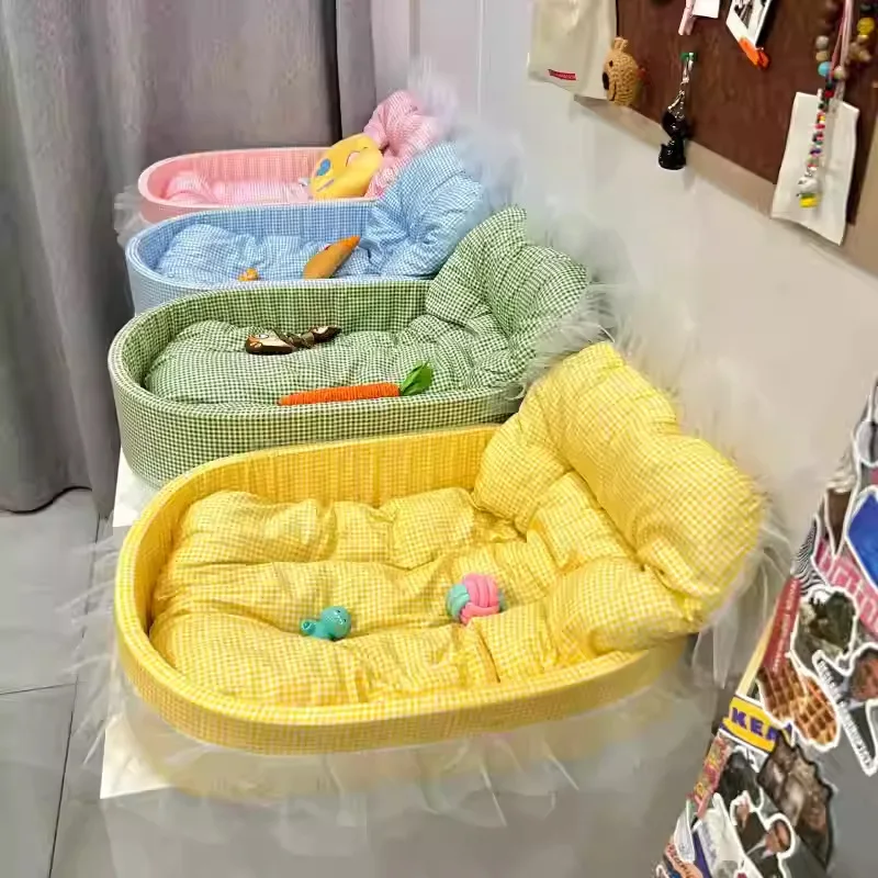 Macaron Dog Bed Pet Nests Dog Nests Four Seasons Universal Winter Cat Deep Sleep Pet Supplies pet bed