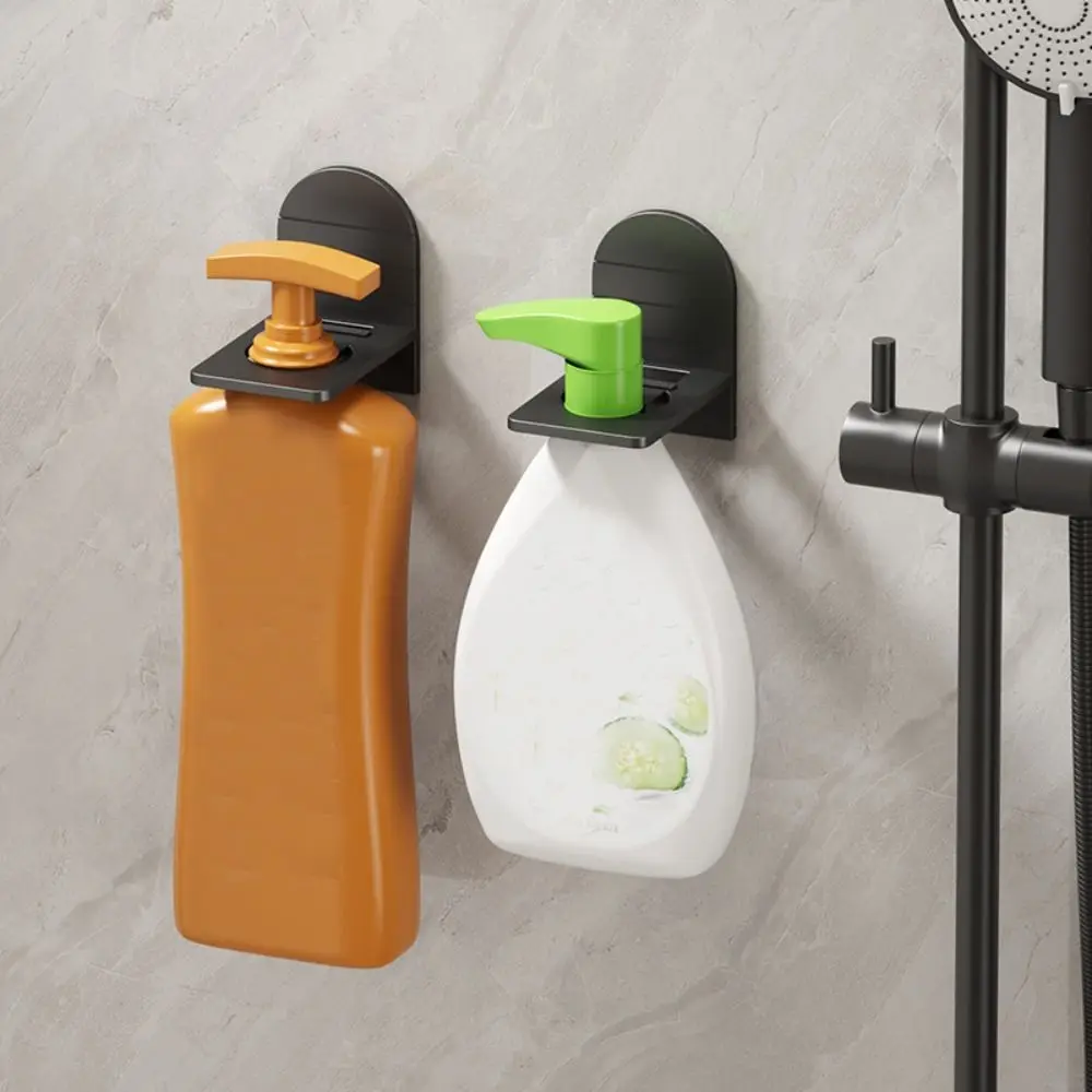 Metal Self-Adhesive Shampoo Bottle Shelf Free of Punch Shower Gel Liquid Bottle Holder Bathroom Kitchen Shelf Organizer Hook storage rack shower shelf bathroom storage shelf storage shelf bathroom accessories bathroom corner shelf shampoo rack shampoo holder