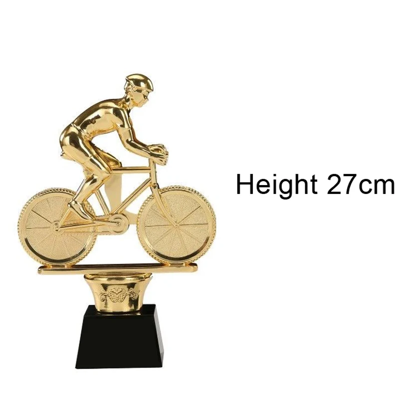 Metal Alloy Competition Trophy Creative Base Crystal Custom Gift, Running Cycling Ball Taekwondo Golf Table Tennis Souvenir, 1Pc